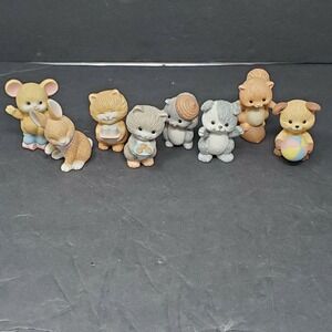 Avon Forest Friends Animal Figurine Puppy Rabbit Mouse Squirrel Mini Small Decor